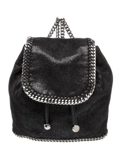 Pre-owned Stella Mccartney Vegetarian Suede Backpack In Black