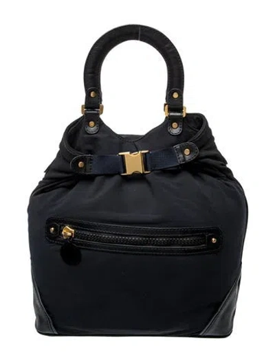 Pre-owned Stella Mccartney Vegetarian Suede Backpack In Black