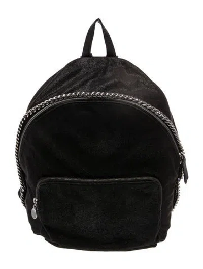 Pre-owned Stella Mccartney Vegetarian Suede Backpack In Black