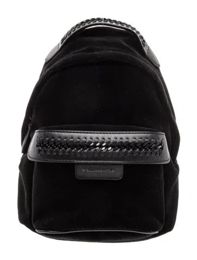 Pre-owned Stella Mccartney Vegetarian Suede Backpack In Black