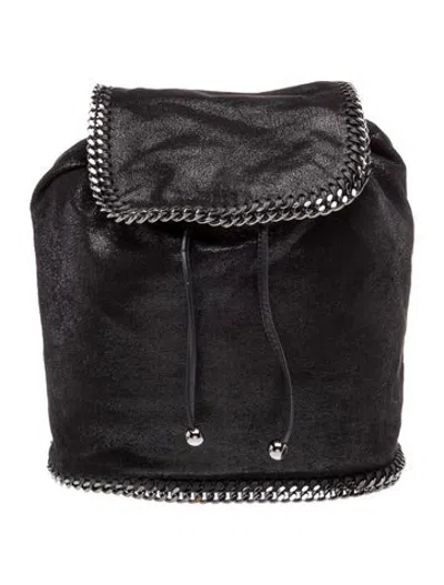 Pre-owned Stella Mccartney Vegetarian Suede Backpack In Black