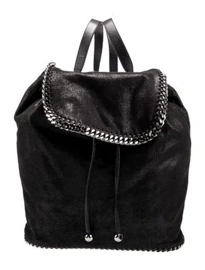 Pre-owned Stella Mccartney Vegetarian Suede Backpack In Blue