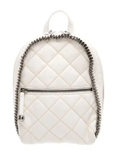 Pre-owned Stella Mccartney Vegetarian Suede Backpack In Neutrals