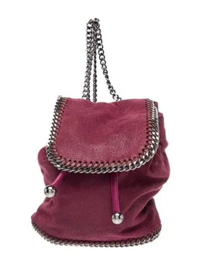 Pre-owned Stella Mccartney Vegetarian Suede Backpack In Purple