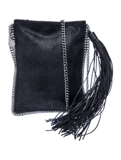 Pre-owned Stella Mccartney Vegetarian Suede Bucket Bag In Black