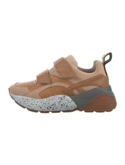 Pre-owned Stella Mccartney Vegetarian Suede Chunky Sneakers In Neutral