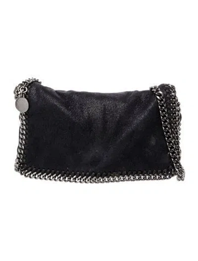 Pre-owned Stella Mccartney Vegetarian Suede Clutch In Black
