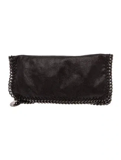 Pre-owned Stella Mccartney Vegetarian Suede Clutch In Black