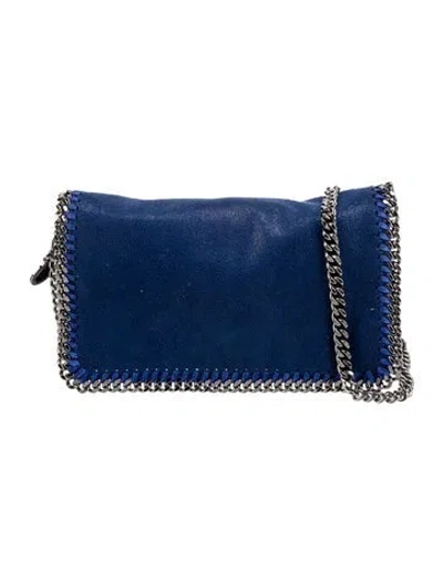 Pre-owned Stella Mccartney Vegetarian Suede Clutch In Blue
