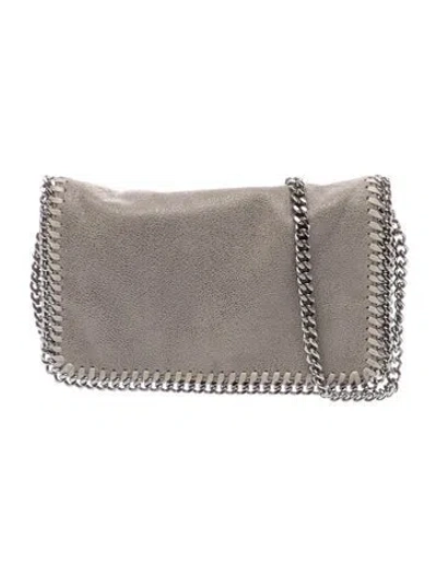 Pre-owned Stella Mccartney Vegetarian Suede Clutch In Gray
