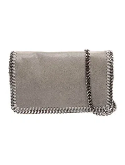 Pre-owned Stella Mccartney Vegetarian Suede Clutch In Gray