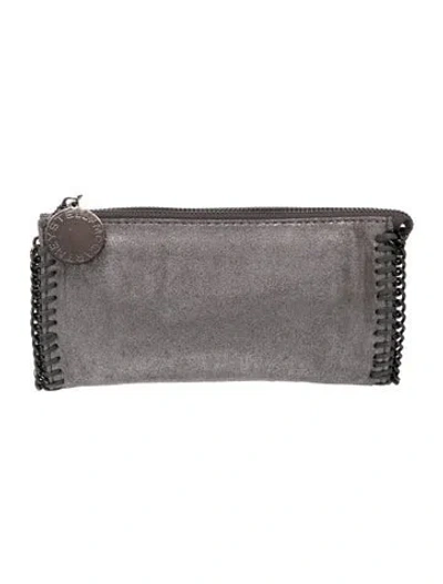 Pre-owned Stella Mccartney Vegetarian Suede Clutch In Gray