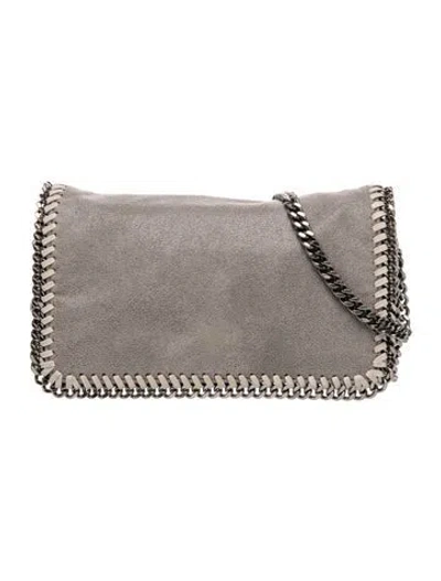 Pre-owned Stella Mccartney Vegetarian Suede Clutch In Gray