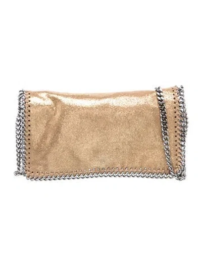 Pre-owned Stella Mccartney Vegetarian Suede Clutch In Neutral