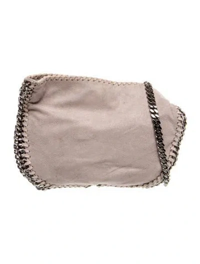 Pre-owned Stella Mccartney Vegetarian Suede Clutch In Neutral