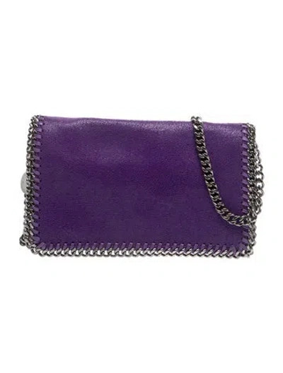 Pre-owned Stella Mccartney Vegetarian Suede Clutch W/ Tags In Purple