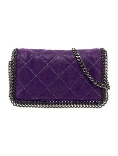 Pre-owned Stella Mccartney Vegetarian Suede Crossbody Bag In Purple