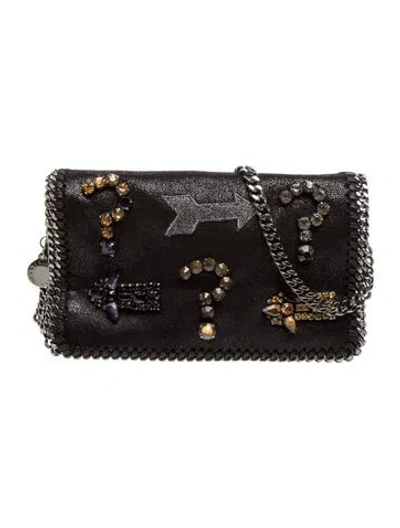 Pre-owned Stella Mccartney Vegetarian Suede Evening Bag In Black
