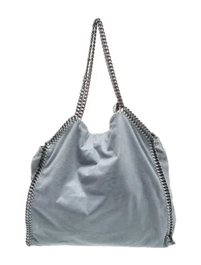 Pre-owned Stella Mccartney Vegetarian Suede Hobo In Blue