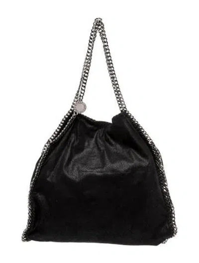 Pre-owned Stella Mccartney Vegetarian Suede Shoulder Bag In Black