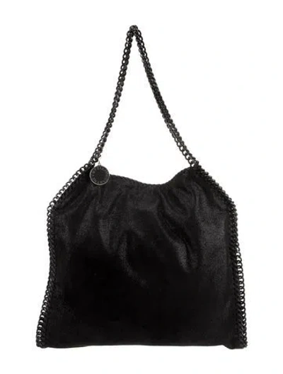 Pre-owned Stella Mccartney Vegetarian Suede Shoulder Bag In Black