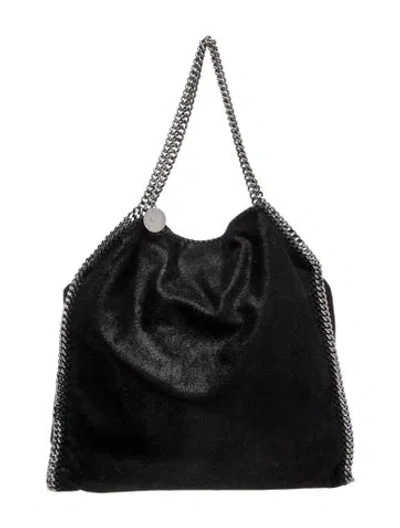 Pre-owned Stella Mccartney Vegetarian Suede Shoulder Bag In Black