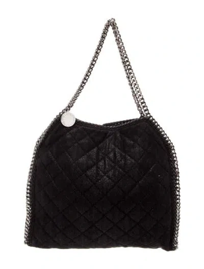 Pre-owned Stella Mccartney Vegetarian Suede Shoulder Bag In Black
