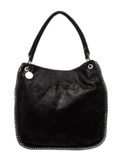Pre-owned Stella Mccartney Vegetarian Suede Shoulder Bag In Black