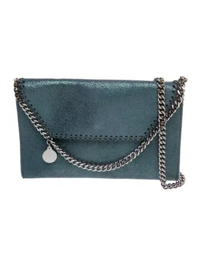 Pre-owned Stella Mccartney Vegetarian Suede Shoulder Bag In Blue