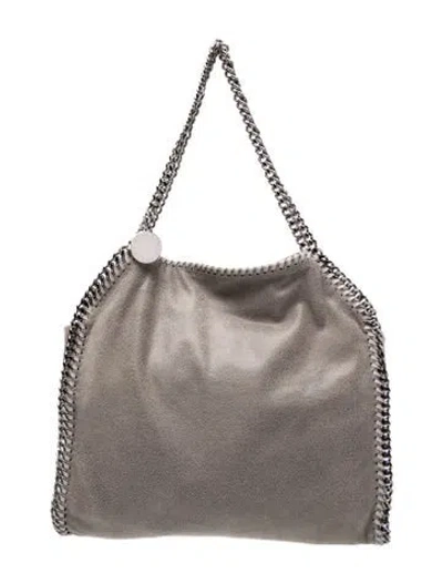 Pre-owned Stella Mccartney Vegetarian Suede Shoulder Bag In Gray