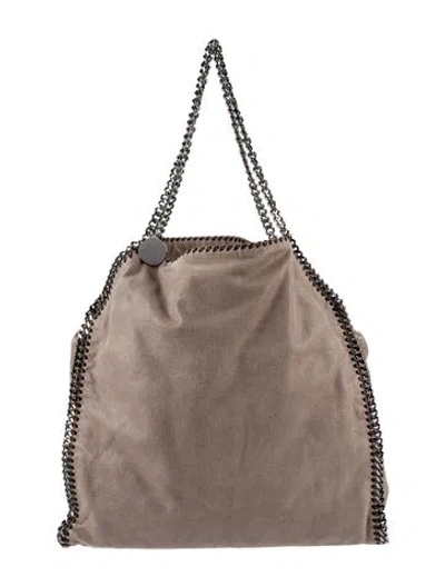 Pre-owned Stella Mccartney Vegetarian Suede Shoulder Bag In Gray