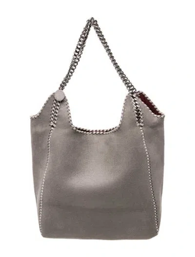 Pre-owned Stella Mccartney Vegetarian Suede Shoulder Bag In Gray