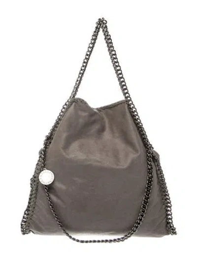 Pre-owned Stella Mccartney Vegetarian Suede Shoulder Bag In Gray