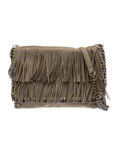 Pre-owned Stella Mccartney Vegetarian Suede Shoulder Bag In Gray