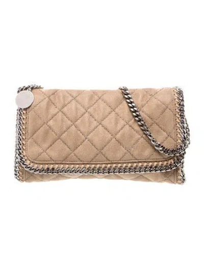 Pre-owned Stella Mccartney Vegetarian Suede Shoulder Bag In Neutral