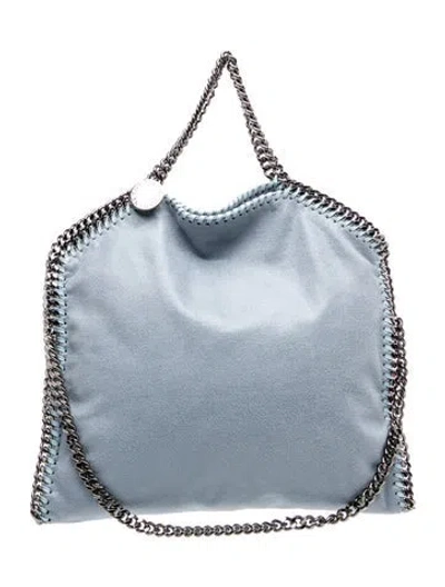 Pre-owned Stella Mccartney Vegetarian Suede Top Handle Bag In Blue
