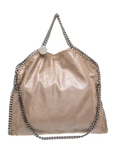 Pre-owned Stella Mccartney Vegetarian Suede Top Handle Bag In Brown