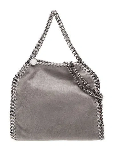 Pre-owned Stella Mccartney Vegetarian Suede Top Handle Bag In Gray