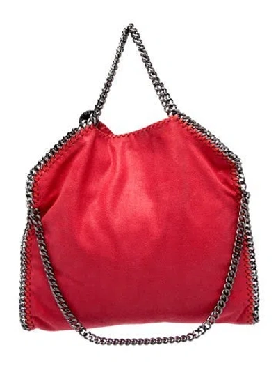 Pre-owned Stella Mccartney Vegetarian Suede Top Handle Bag In Orange