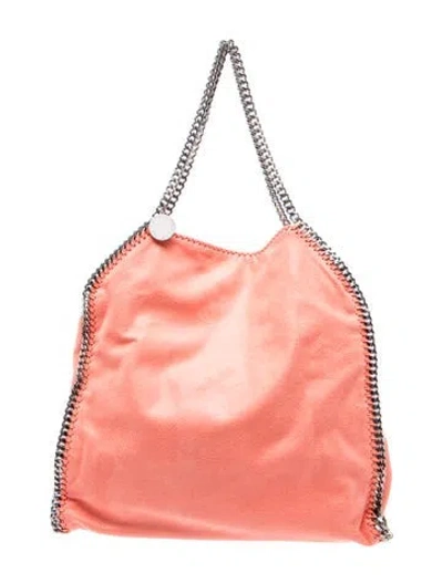 Pre-owned Stella Mccartney Vegetarian Suede Tote In Orange