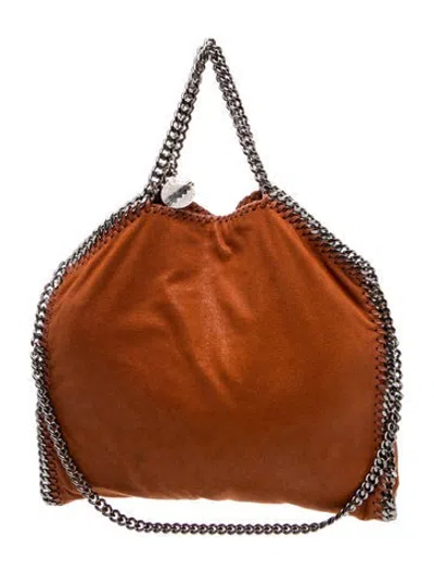 Pre-owned Stella Mccartney Vegetarian Suede Tote In Orange