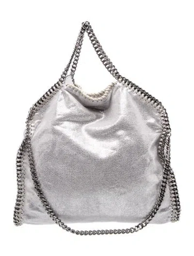 Pre-owned Stella Mccartney Vegetarian Suede Tote In Silver