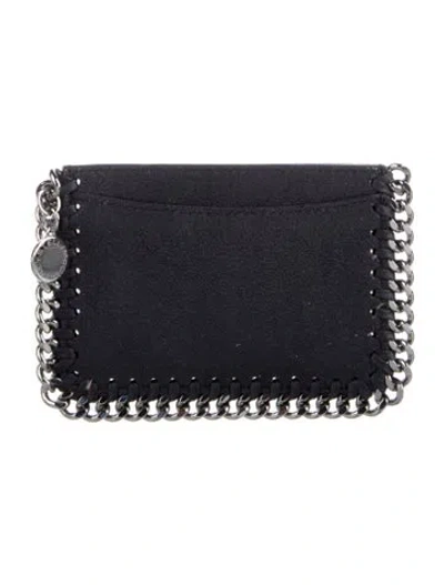 Pre-owned Stella Mccartney Vegetarian Suede Wallet W/ Tags In Black