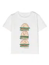 Stella Mccartney Veggie Burger Stack Cotton T-shirt In White