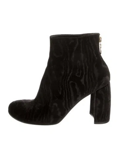 Pre-owned Stella Mccartney Velvet Boots In Black
