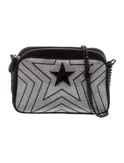 Pre-owned Stella Mccartney Velvet Minaudière In Black