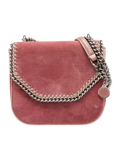Pre-owned Stella Mccartney Velvet Shoulder Bag In Pink