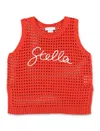 Stella Mccartney Vest Crochet In Red