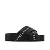 Stella Mccartney Logo Slippers Women In Black
