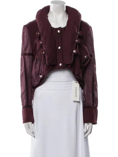 Pre-owned Stella Mccartney Vintage 2003 Utility Jacket In Burgundy